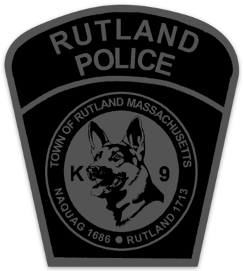 RUTLAND MA POLICE K-9 PATCH K9 Canine